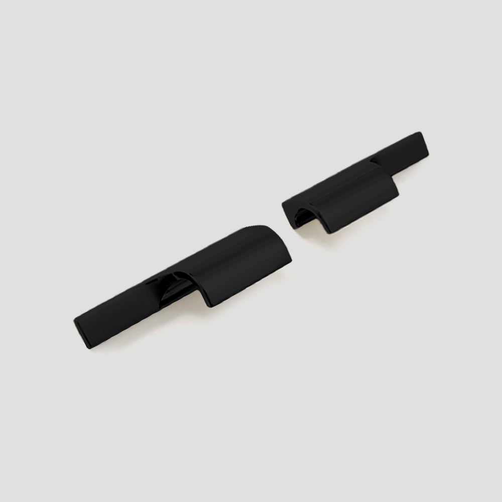 Modern Curved Lip Pull Wardrobe Handles