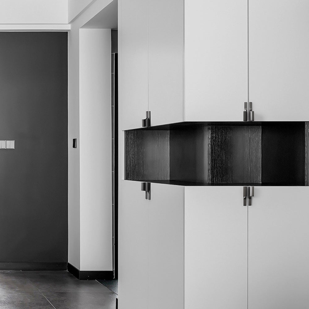 Modern Curved Lip Pull Wardrobe Handles