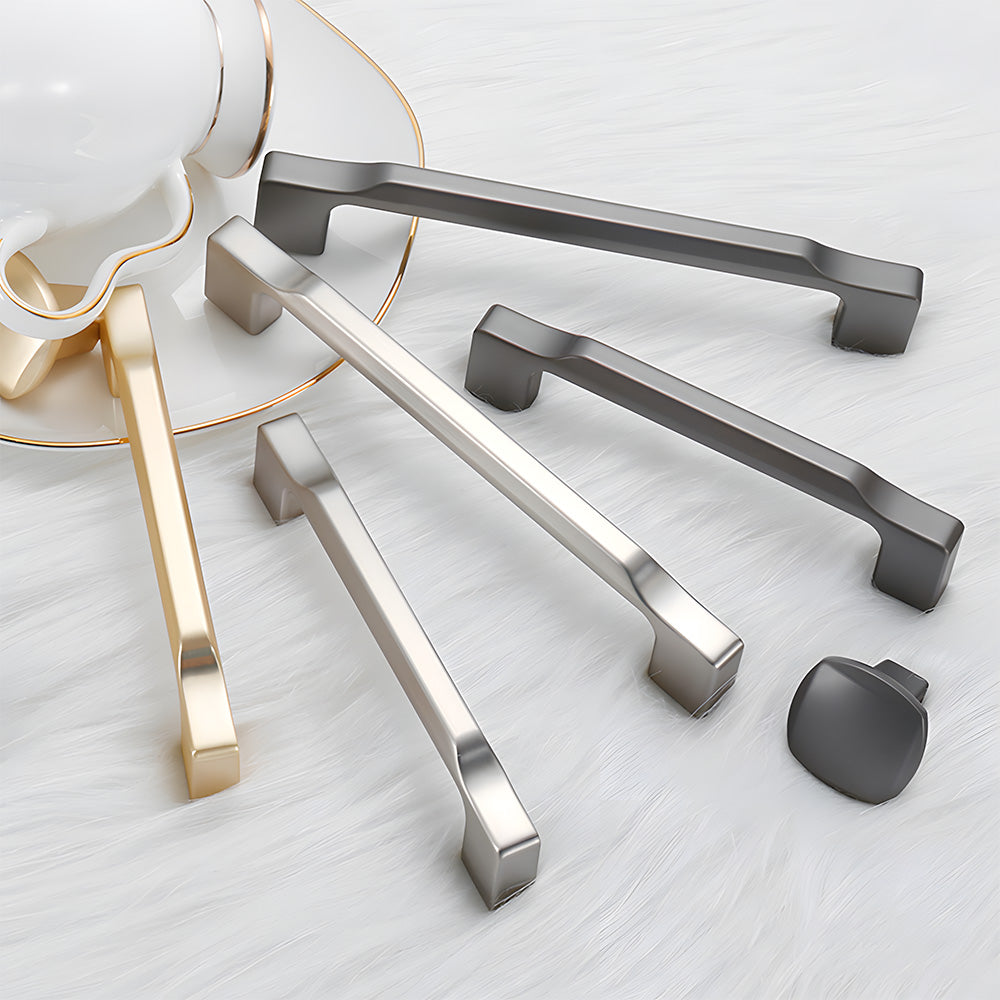 Modern D-Shaped Cupboard Handles and Knobs