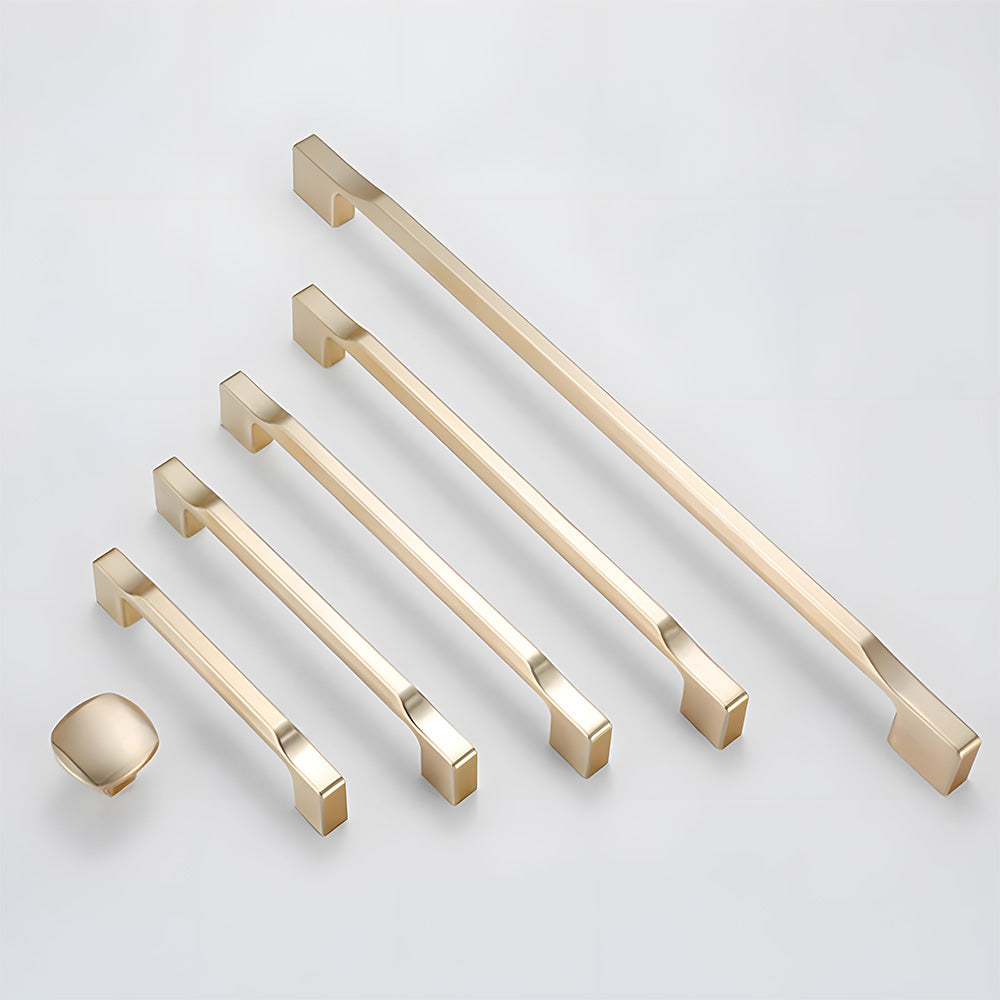 Modern D-Shaped Cupboard Handles and Knobs
