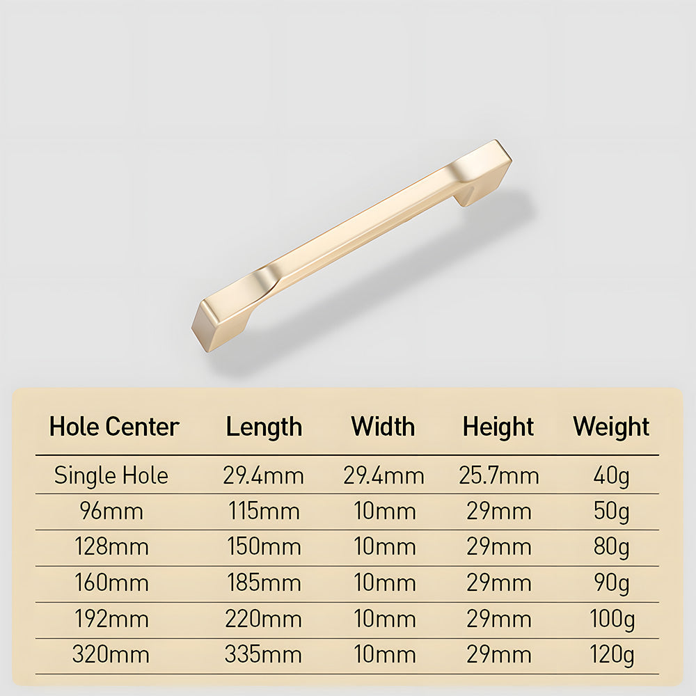 Modern D-Shaped Cupboard Handles and Knobs