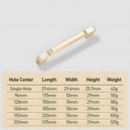 Modern D-Shaped Cupboard Handles and Knobs