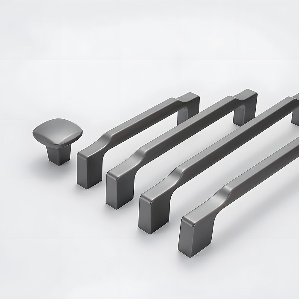 Modern D-Shaped Cupboard Handles and Knobs