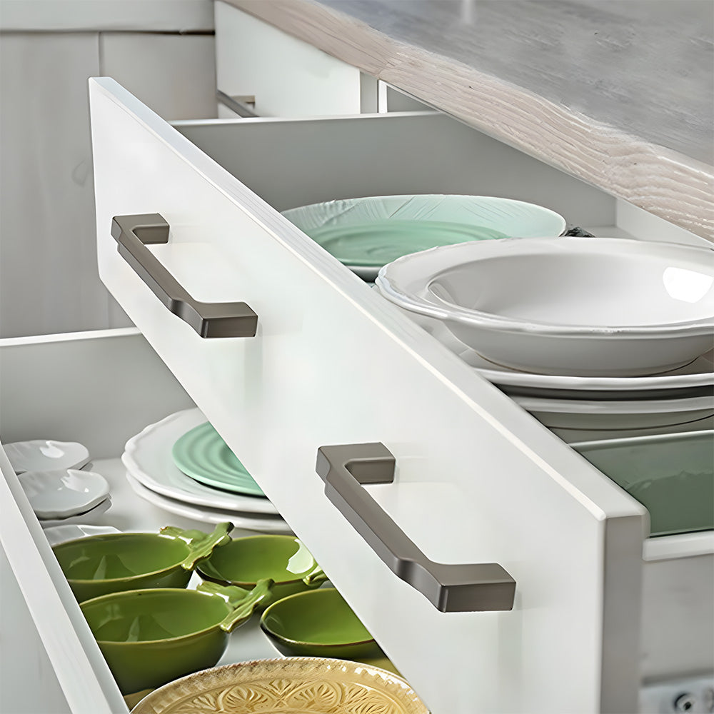 Modern D-Shaped Cupboard Handles and Knobs
