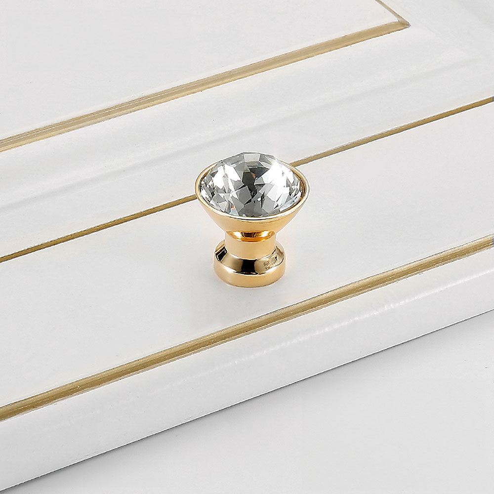 Modern Diamond Crystal Wardrobe & Drawer Knobs