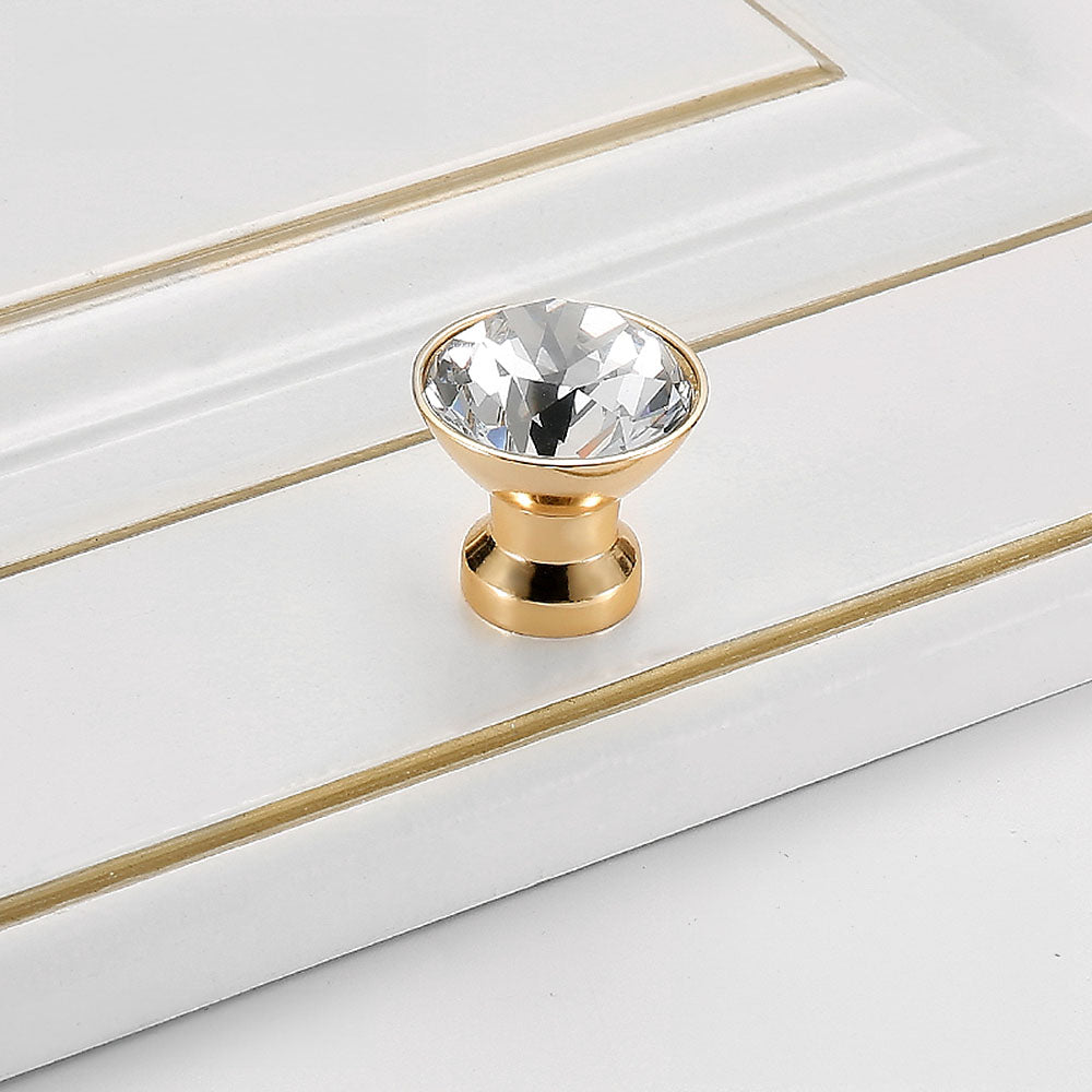 Modern Diamond Crystal Wardrobe & Drawer Knobs