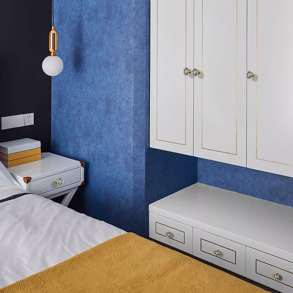 Modern Diamond Crystal Wardrobe & Drawer Knobs