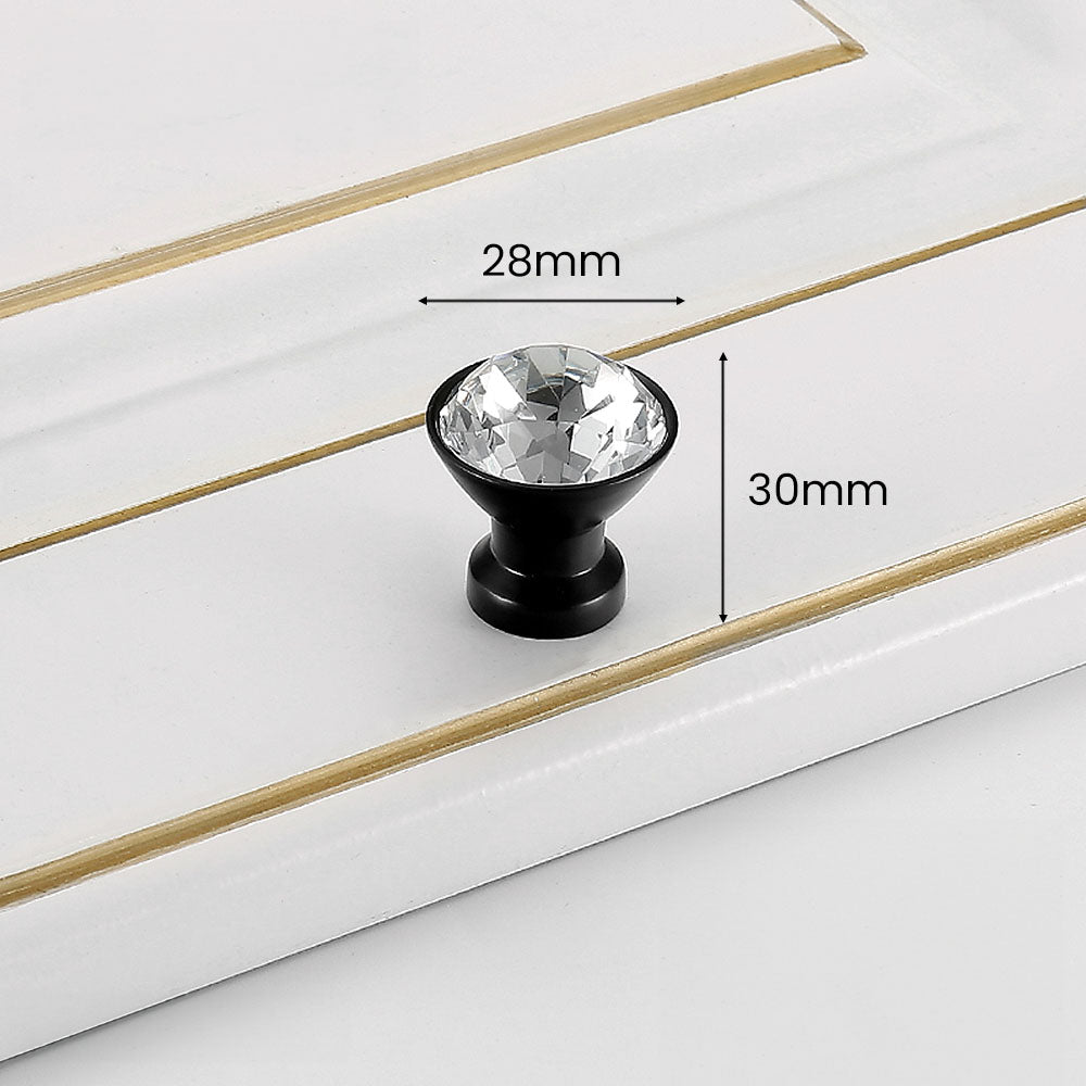 Modern Diamond Crystal Wardrobe & Drawer Knobs
