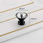 Modern Diamond Crystal Wardrobe & Drawer Knobs