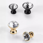 Modern Diamond Crystal Wardrobe & Drawer Knobs