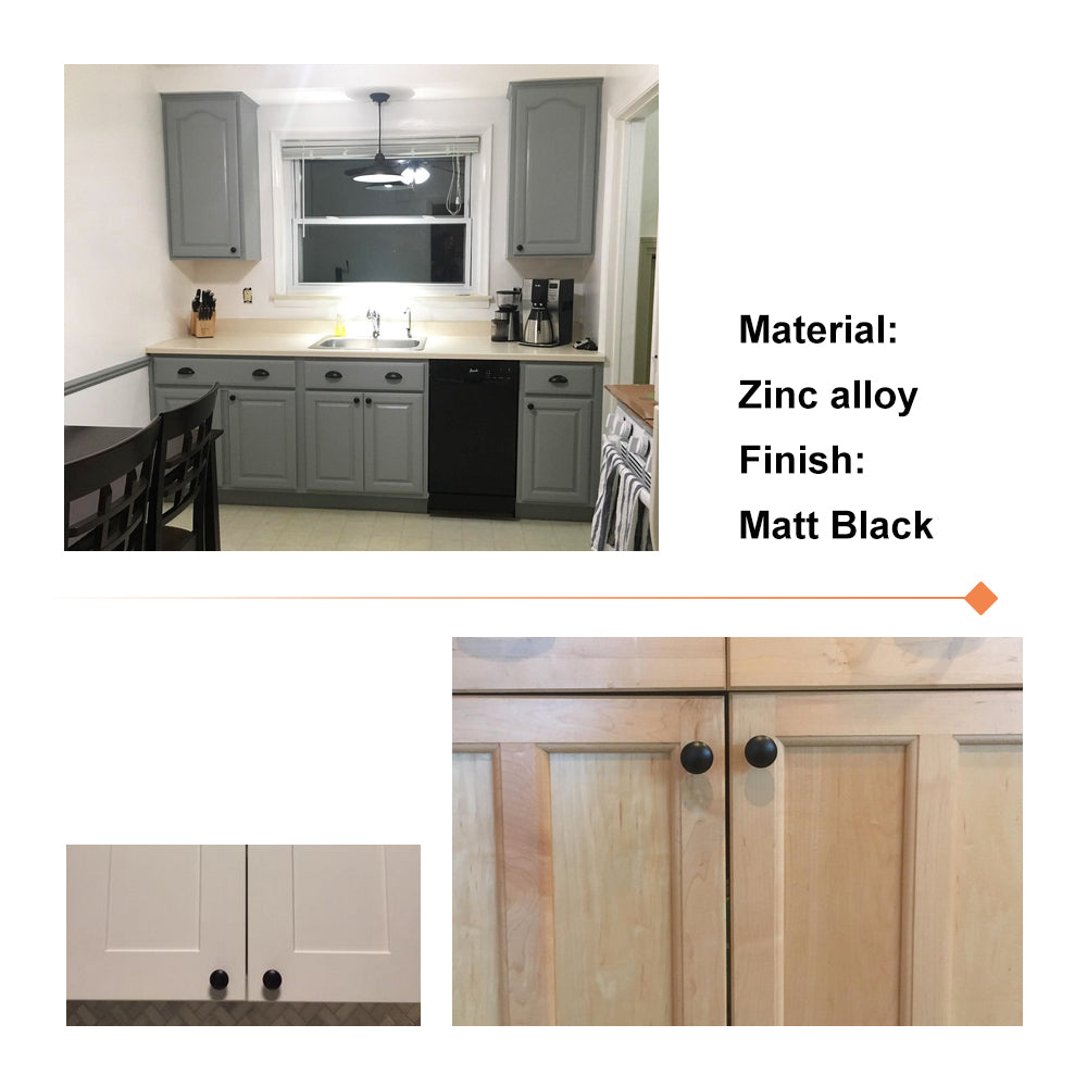 Modern Domed Round Kitchen Cupboard Knobs