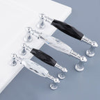 Modern Faceted Crystal Bar Drawer Handles & Knobs