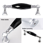 Modern Faceted Crystal Bar Drawer Handles & Knobs