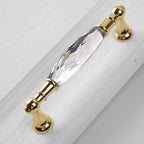 Modern Faceted Crystal Bar Drawer Handles & Knobs
