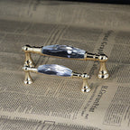 Modern Faceted Crystal Bar Drawer Handles & Knobs