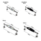 Modern Faceted Crystal Bar Drawer Handles & Knobs