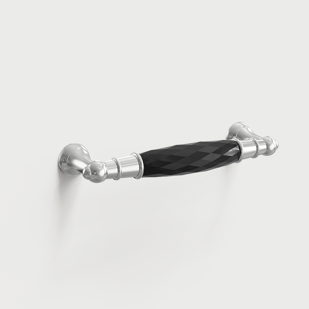 Modern Faceted Crystal Bar Drawer Handles & Knobs