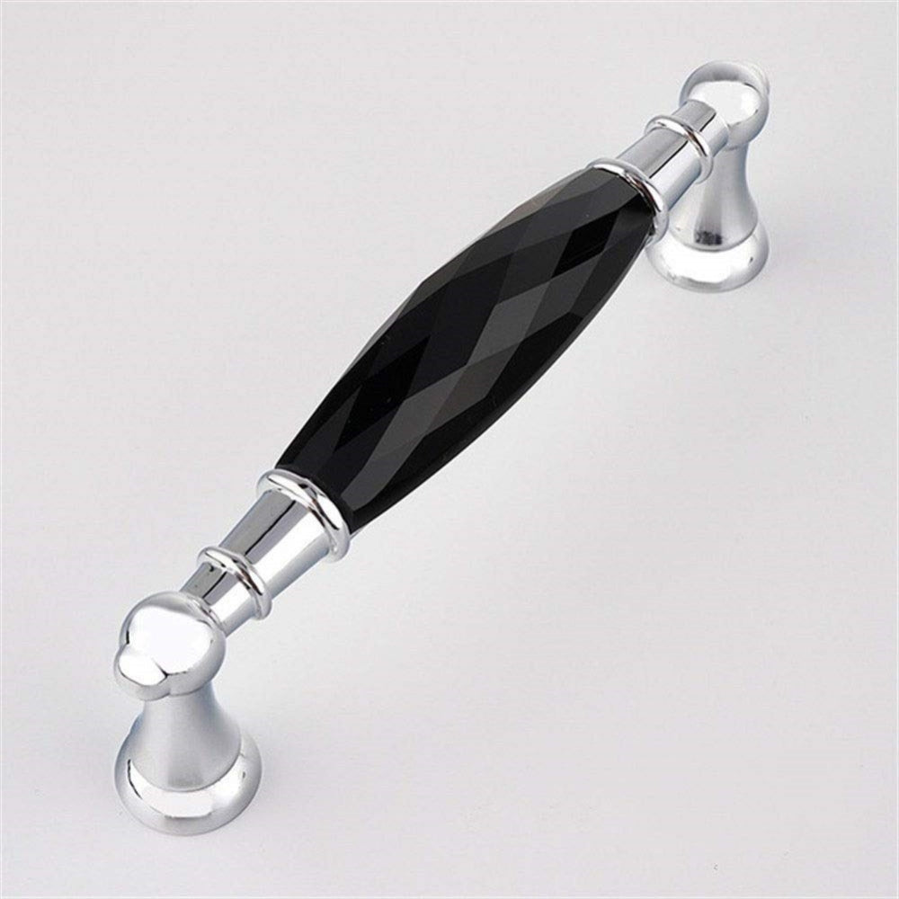 Modern Faceted Crystal Bar Drawer Handles & Knobs