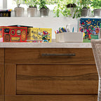 Modern Faceted Solid Brass T-Bar Cupboard Handles & Knobs