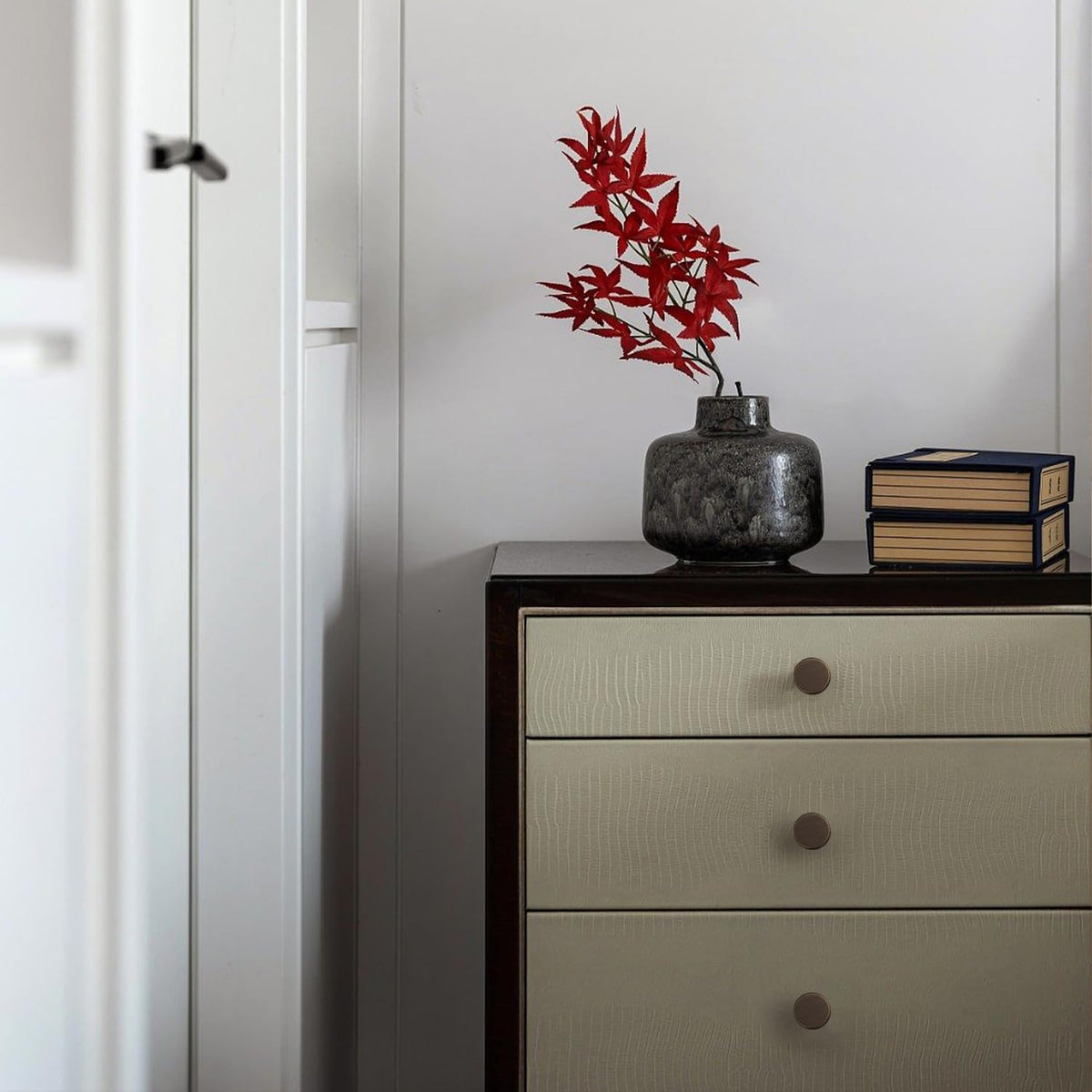 Modern Faceted Solid Brass T-Bar Cupboard Handles & Knobs