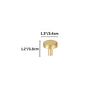 Modern Faceted Solid Brass T-Bar Cupboard Handles & Knobs
