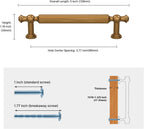 Modern Faceted T-Bar Cupboard Handles & Knobs