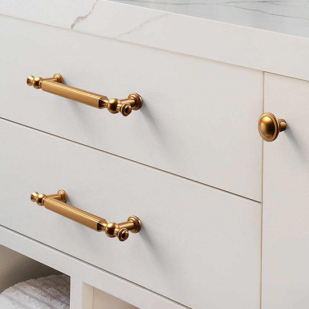 Modern Faceted T-Bar Cupboard Handles & Knobs