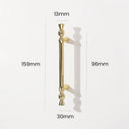 Modern Finial T-Bar Kitchen and Wardrobe Handles