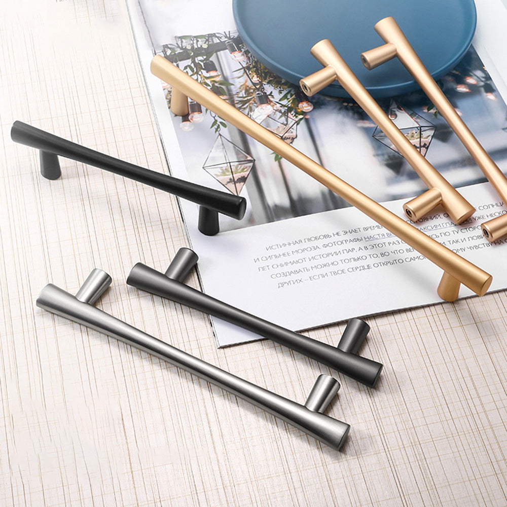 Modern Flared T-Bar Cupboard Handles and Knobs