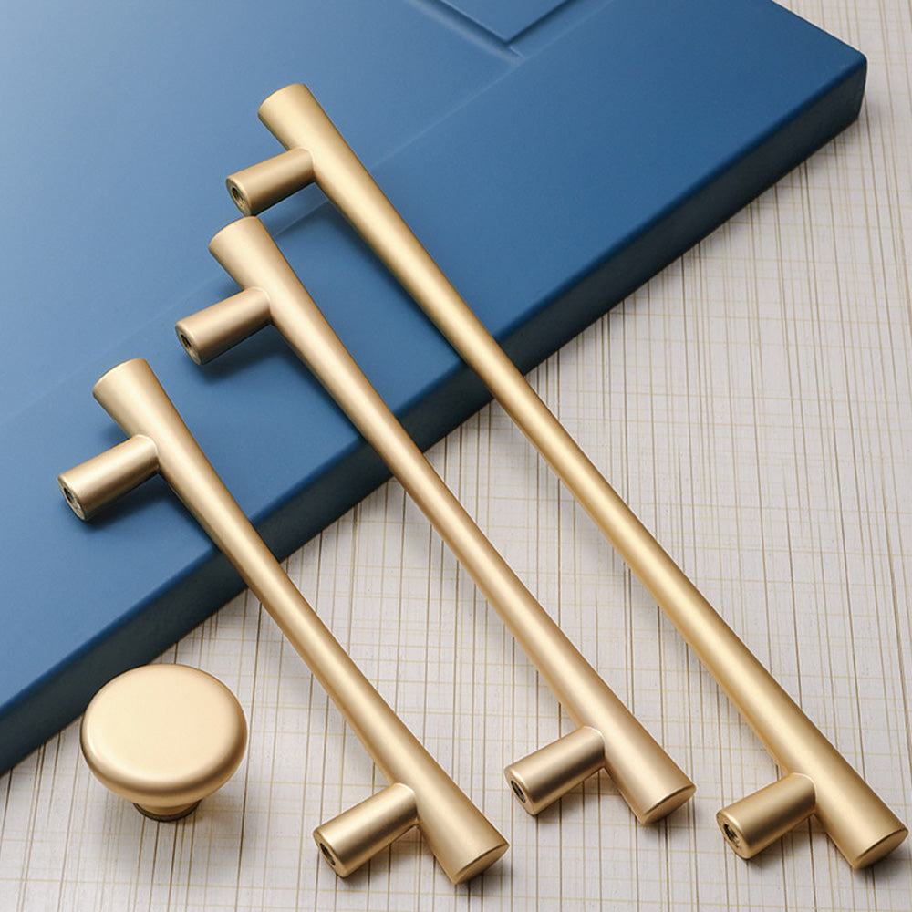 Modern Flared T-Bar Cupboard Handles and Knobs