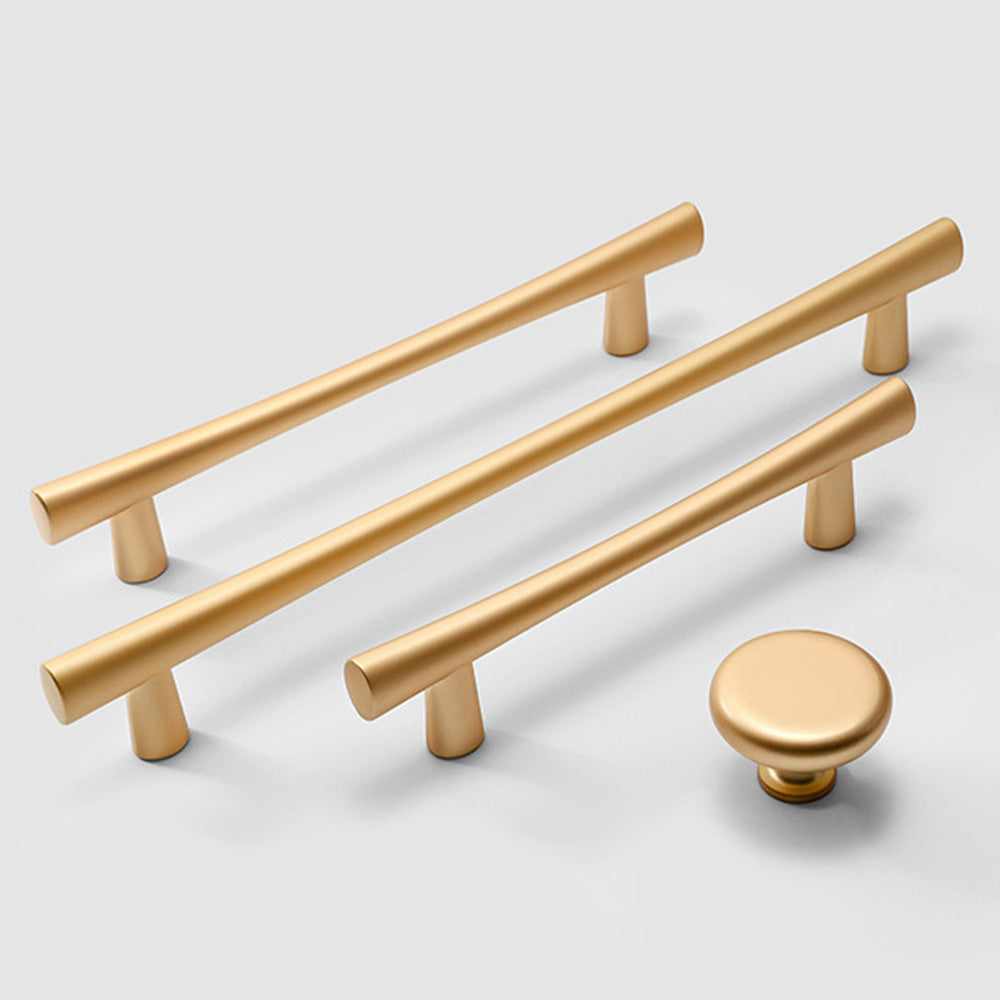 Modern Flared T-Bar Cupboard Handles and Knobs