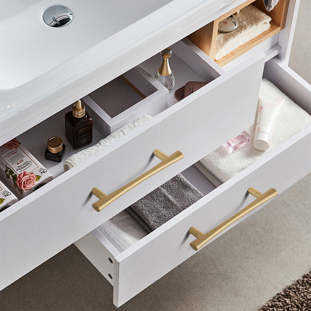Modern Flared T-Bar Cupboard Handles and Knobs