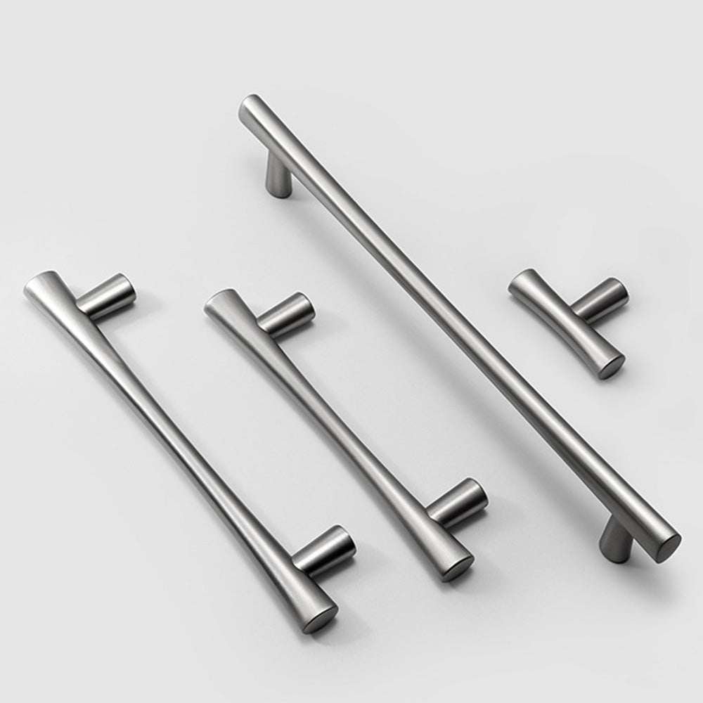 Modern Flared T-Bar Cupboard Handles and Knobs