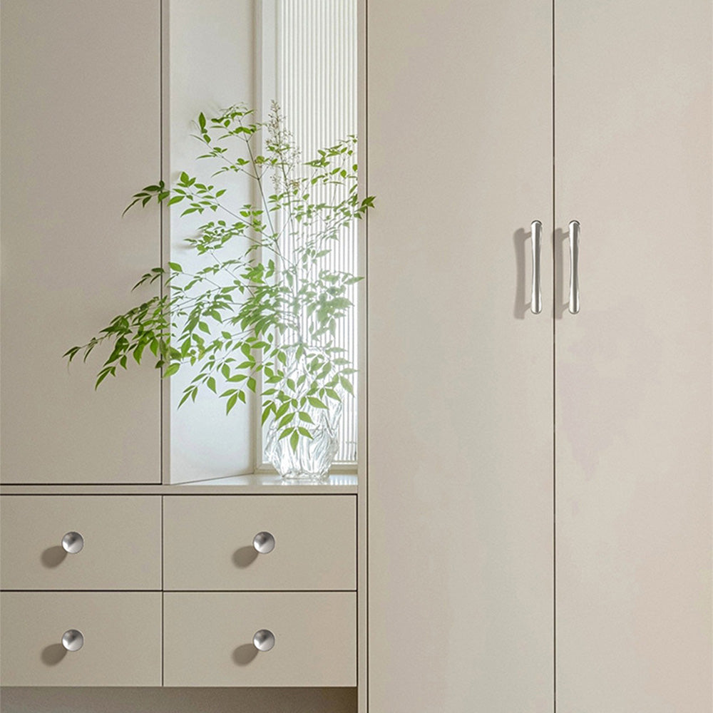Modern Flared T-Bar Wardrobe Handles and Knobs