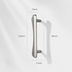 Modern Flared T-Bar Wardrobe Handles and Knobs