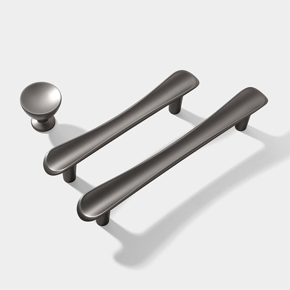 Modern Flared T-Bar Wardrobe Handles and Knobs