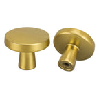 Modern Flat Round Kitchen Cupboard Knobs