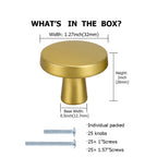Modern Flat Round Kitchen Cupboard Knobs