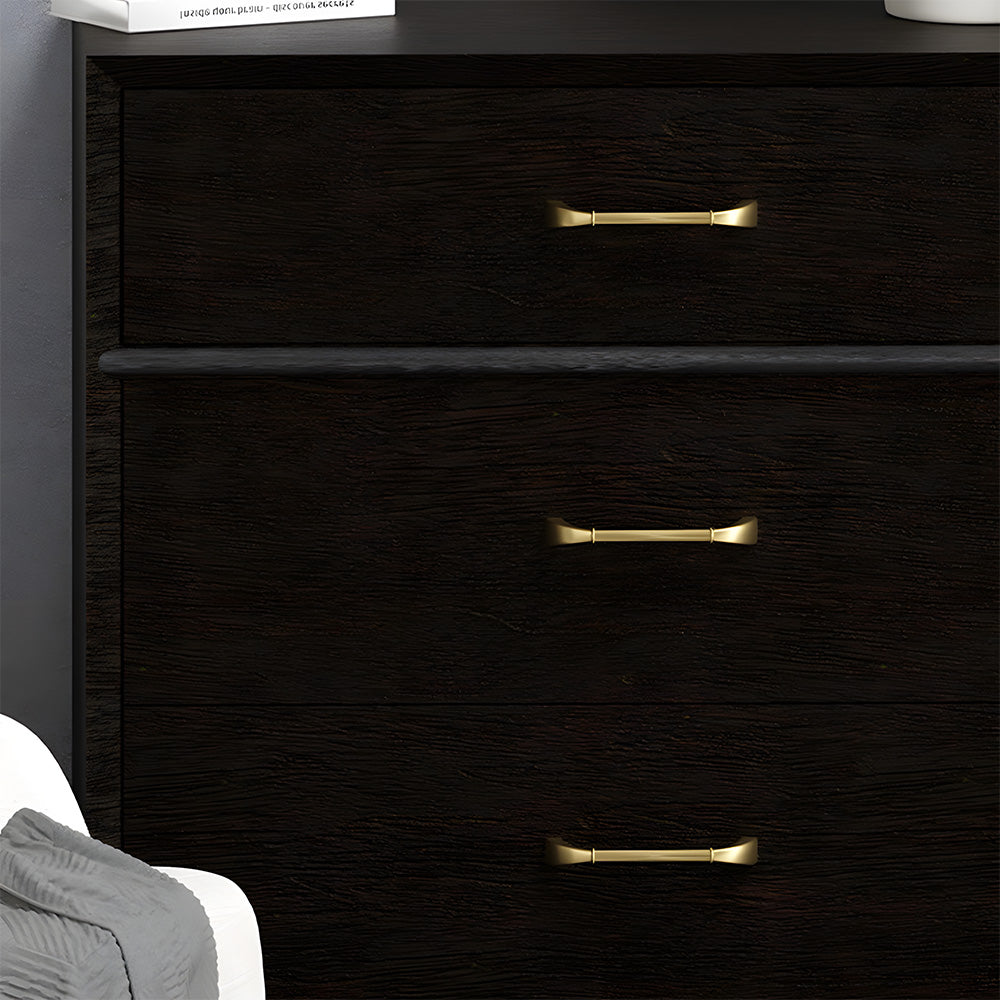 Modern Fluted Arched Solid Brass Cupboard Handles
