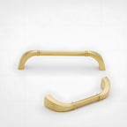 Modern Fluted Arched Solid Brass Cupboard Handles