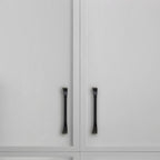 Modern Fluted Arched Solid Brass Cupboard Handles