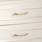 Modern Fluted Arched Solid Brass Cupboard Handles