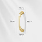 Modern Fluted D Cupboard Handles and Knobs