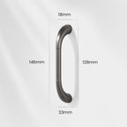 Modern Fluted D Cupboard Handles and Knobs