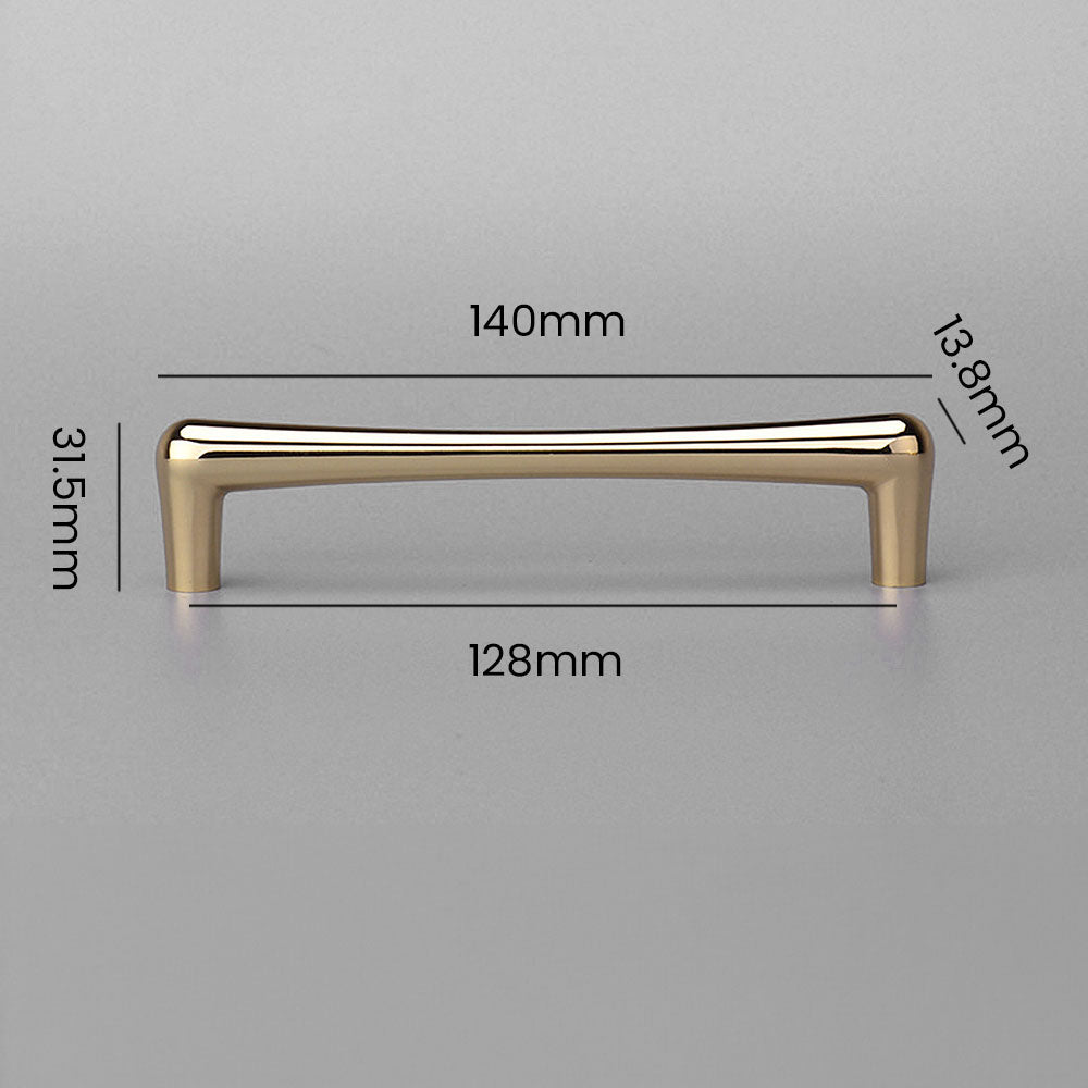 Modern Gold D Wardrobe Handles & Teardrop Knobs