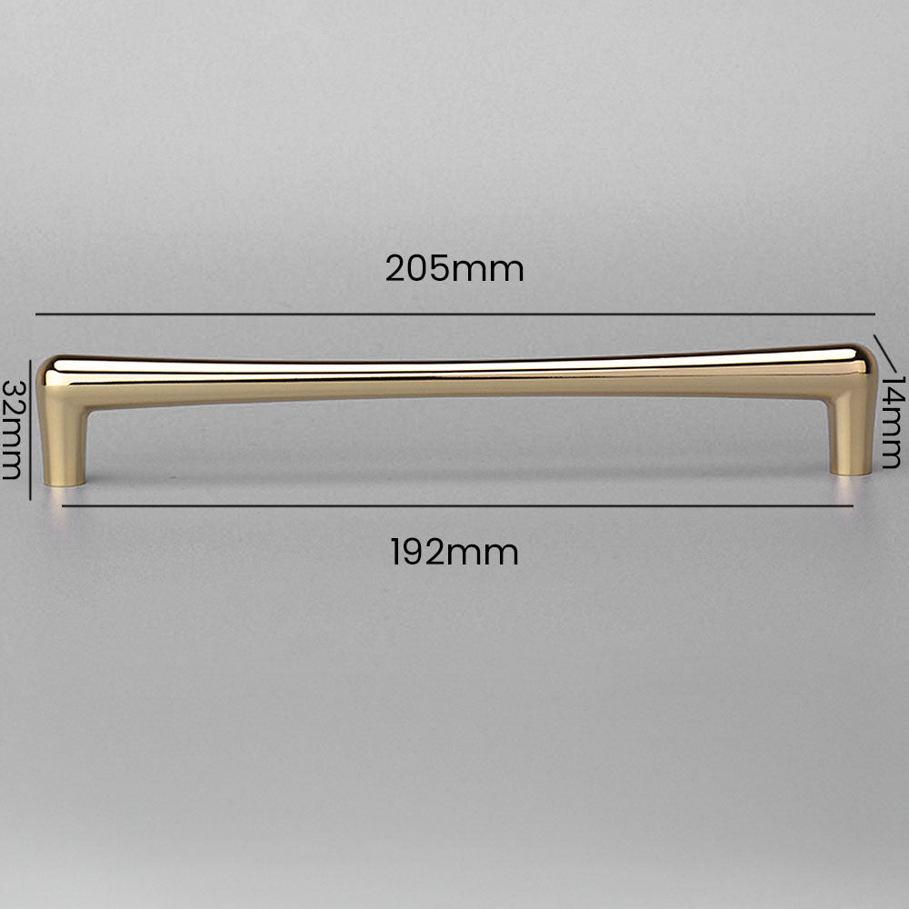 Modern Gold D Wardrobe Handles & Teardrop Knobs