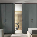 Modern Gold D Wardrobe Handles & Teardrop Knobs