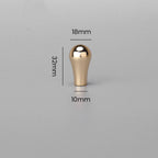 Modern Gold D Wardrobe Handles & Teardrop Knobs
