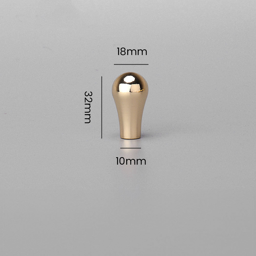 Modern Gold D Wardrobe Handles & Teardrop Knobs