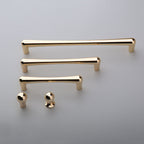 Modern Gold D Wardrobe Handles & Teardrop Knobs